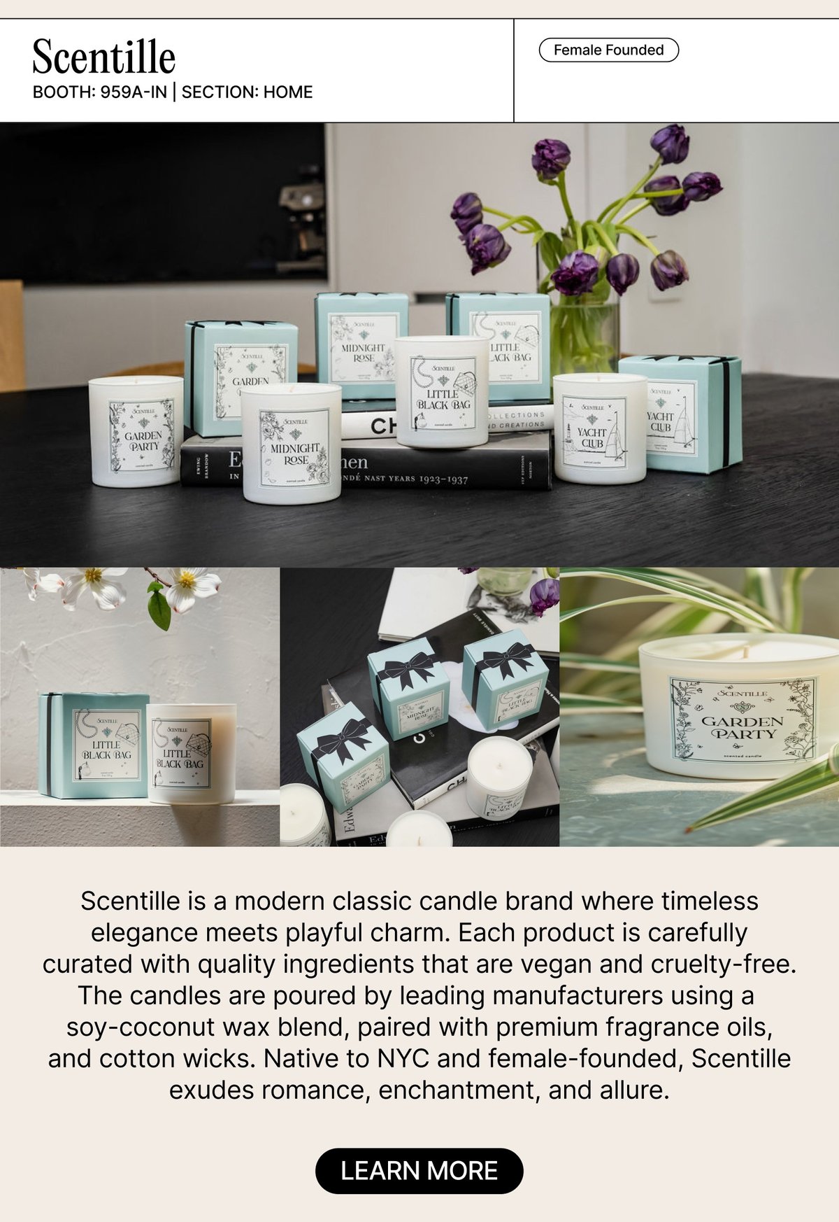 Scentille, a NY NOW exhibitor