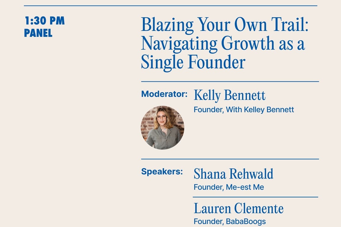 Sunday August 13 second talk Blazing your own trail Navigating Growth as a single founder