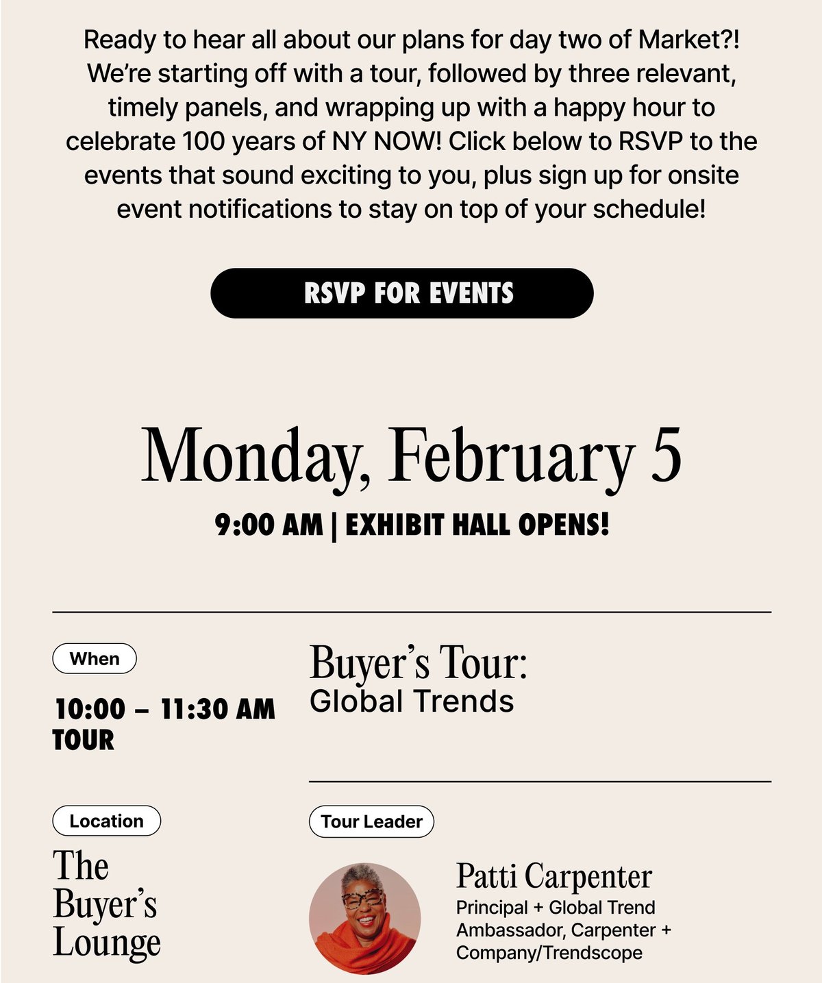 RSVP For The Buyer's Tour: Global Trends