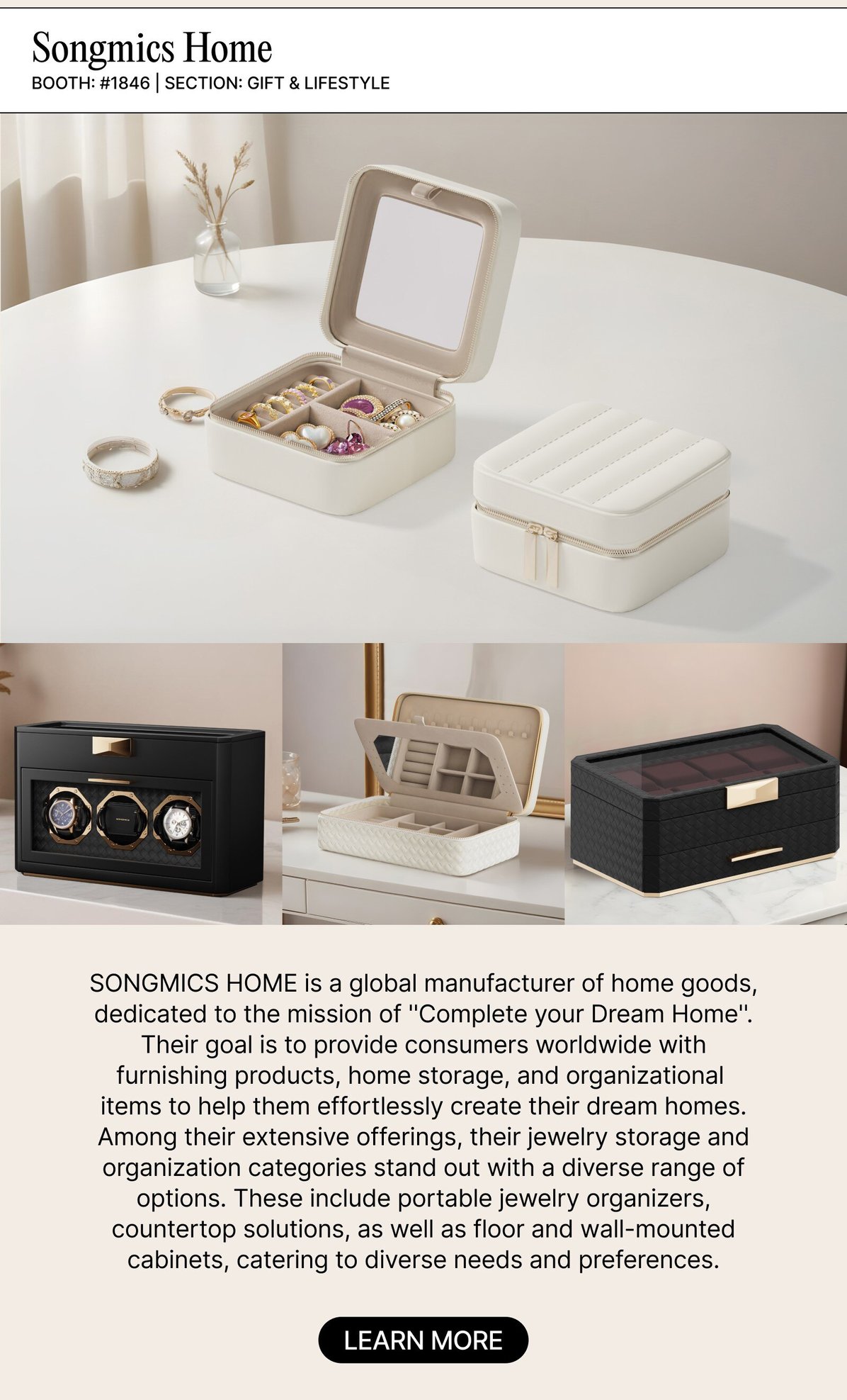 Songmics Home, a NY NOW exhibitor