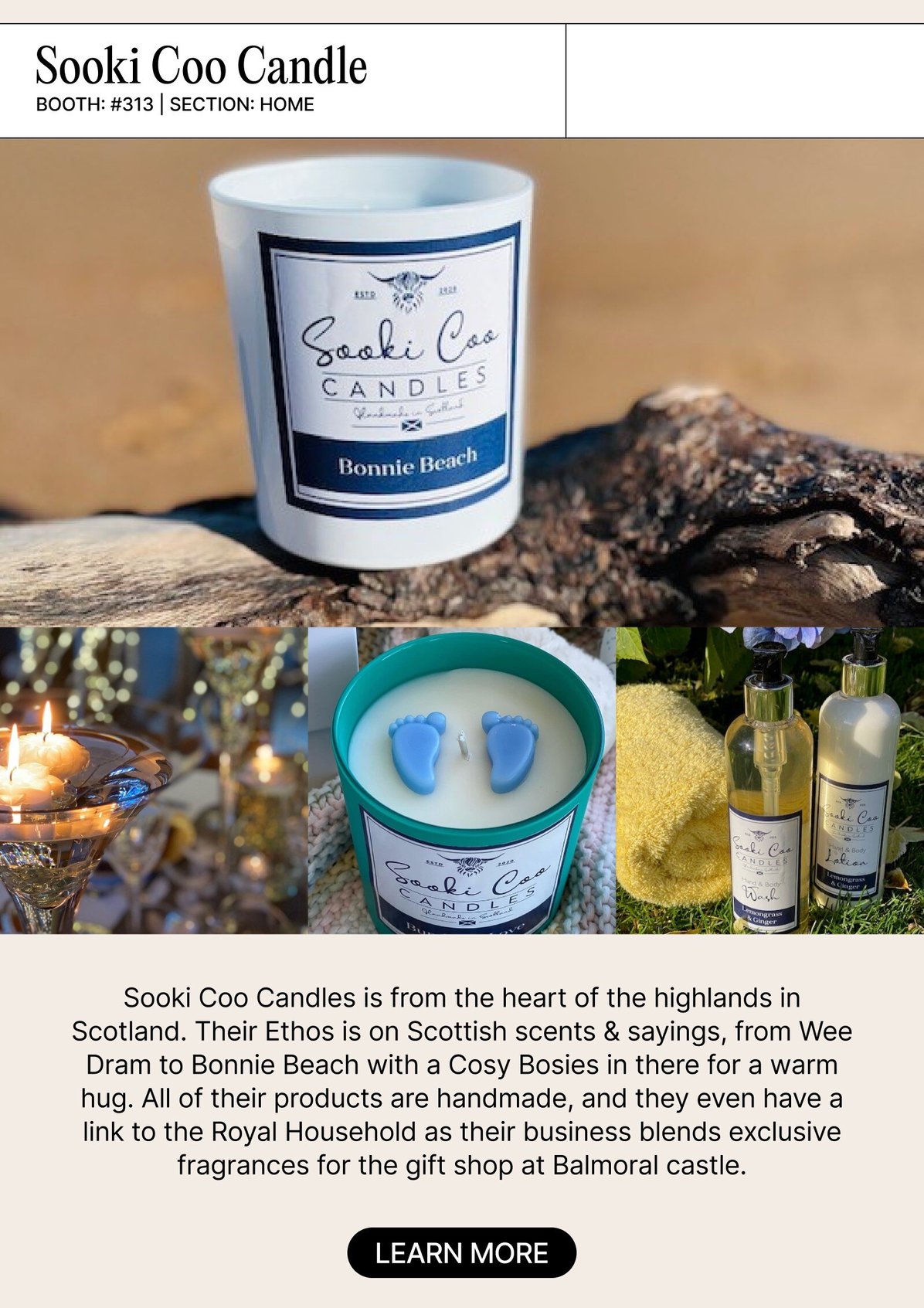 Sooki Coo Candle, a NY NOW exhibitor