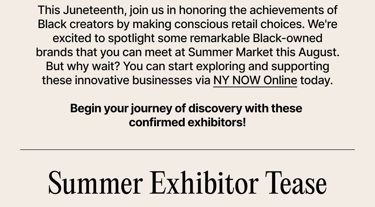 Summer Exhibitor Tease