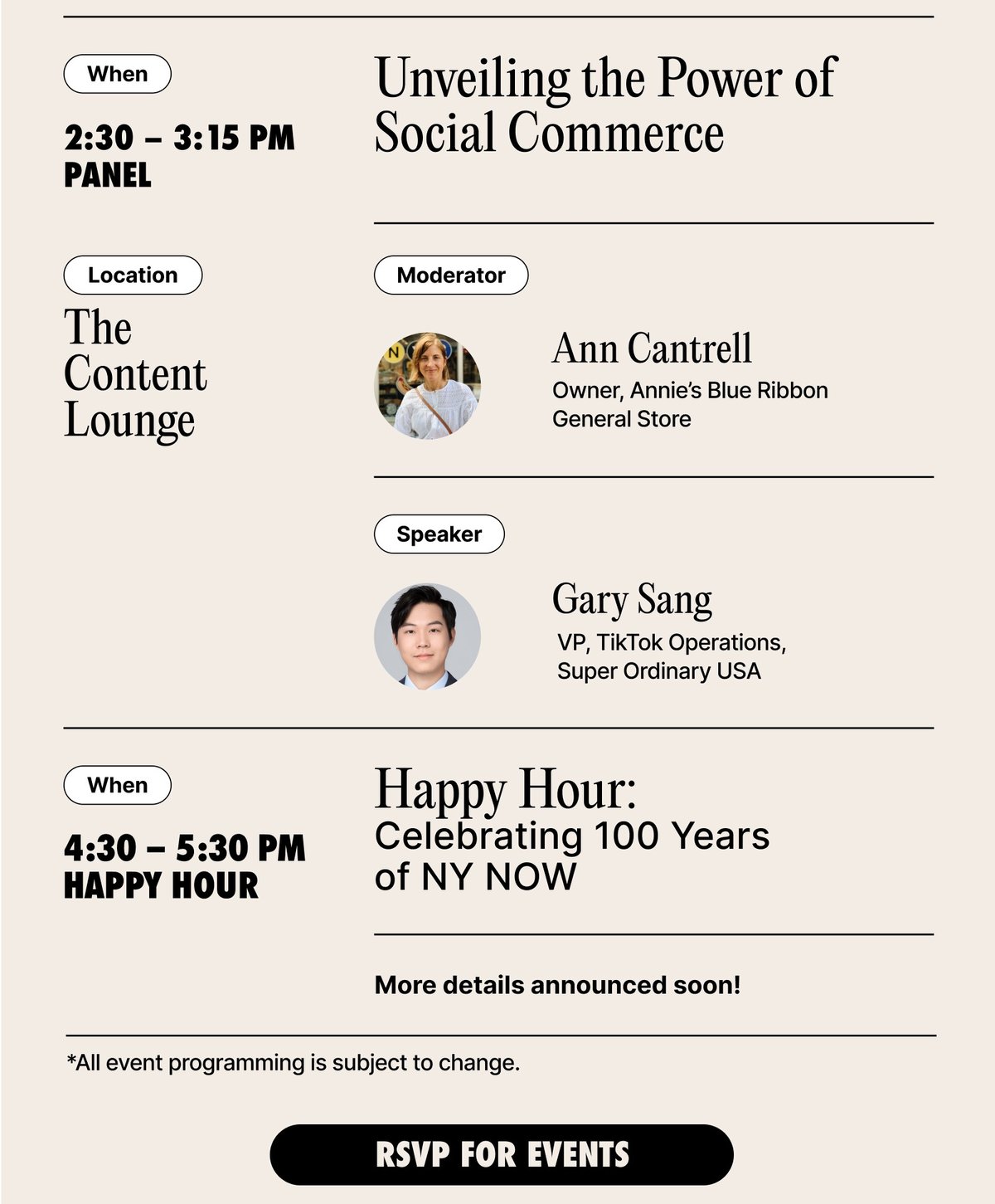 Unveiling the Power of Social Commerce and Happy Hour Celebrating 100 Years of NY NOW
